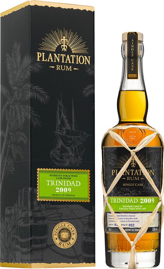 Plantation 2009 Trinidad Distillers Ltd Trinidad Single Cask Finish Tokay 12yo 52% 700ml
