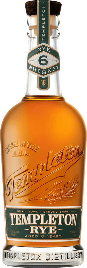 Templeton 6yo Rye Whiskey American Virgin Oak 45.75% 750ml