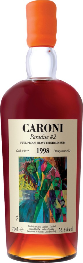 Velier Caroni 1998 Heavy Trinidad Paradise 2 24yo 56.3% 700ml