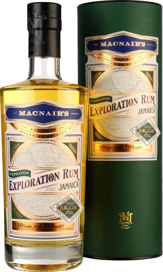 MacNairs Exploration Jamaica Unpeated Rum 46% 700ml