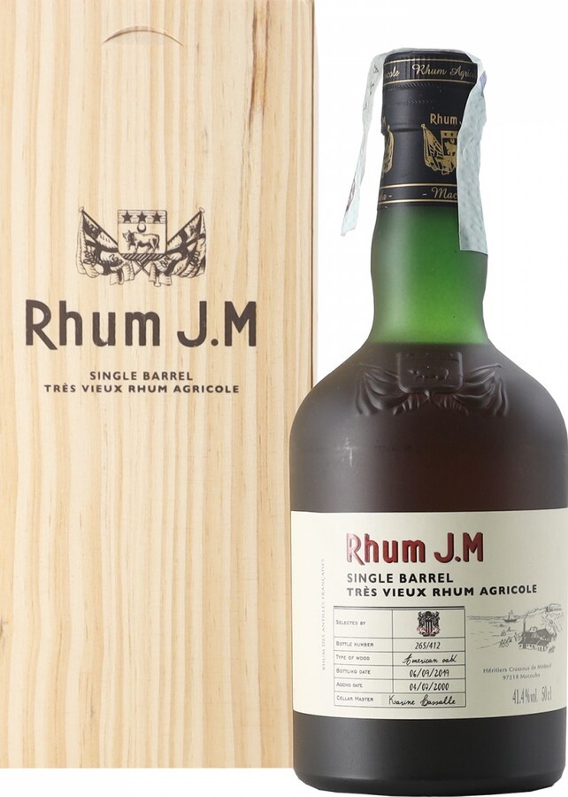 Rhum J.M Single Barrel Tres Vieux 41.4% 500ml
