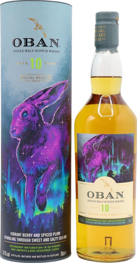 Oban 10yo Diageo Special Releases 2022 Secondary Maturation in ex-Sherry amontillado 57.1% 700ml