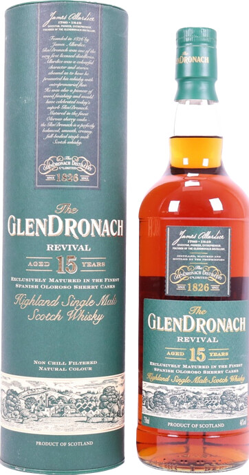 Glendronach 15yo Oloroso Sherry 46% 750ml