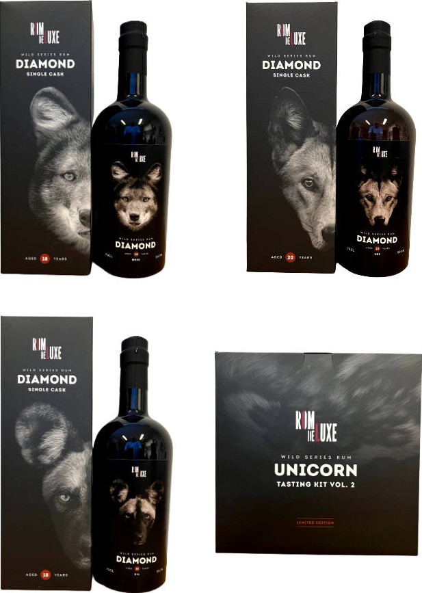 Rom De Luxe Wild Series Unicorn Tasting Kit No.2 3 Bottles SET