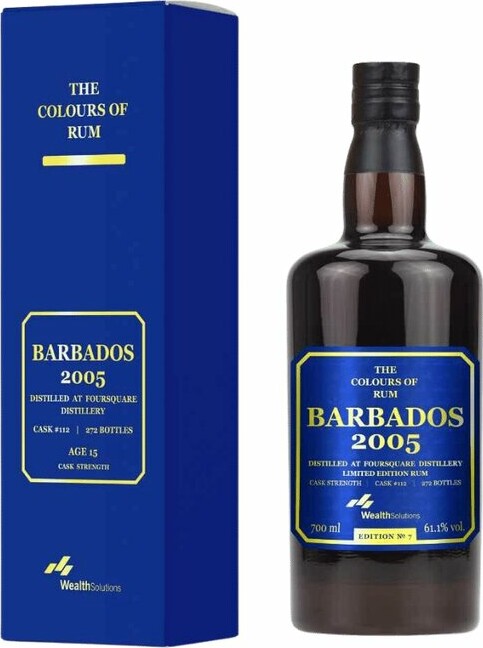 The Colours of Rum 2005 Barbados 15yo 61.1% 700ml