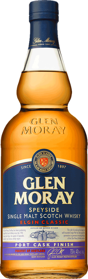 Glen Moray Elgin Classic Port Cask Finish 40% 750ml