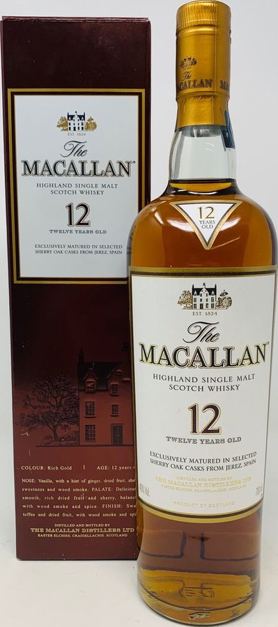 Macallan 12yo Sherry Oak 40% 700ml