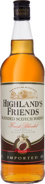 Highland's Friends Blended Scotch Whisky Oak Casks 40% 1000ml