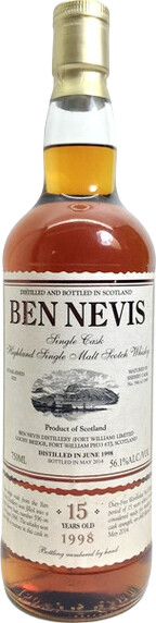 Ben Nevis 1998 Fresh Sherry Butt 56.1% 750ml