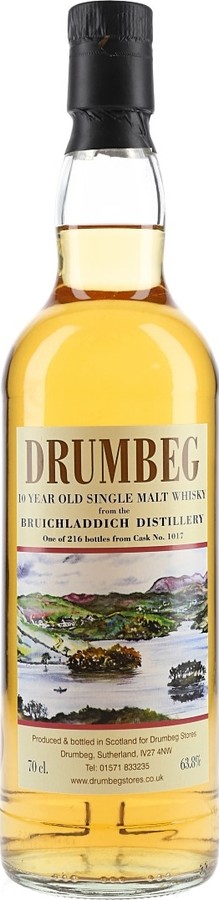 Bruichladdich 10yo UD #1017 Drumbeg Stores 63.8% 700ml