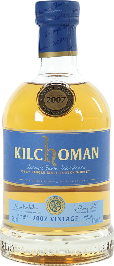 Kilchoman Vintage 2007 Bourbon 46% 750ml