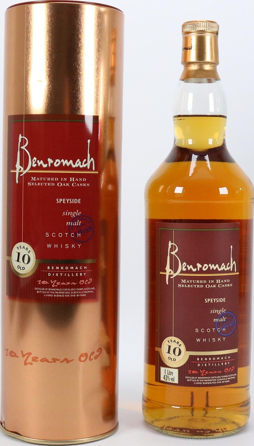 Benromach 10yo Bourbon & Sherry Casks 43% 1000ml