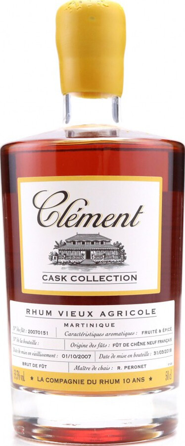 Clement 2007 Rhum Vieux Agricole Martinique 59.3% 500ml
