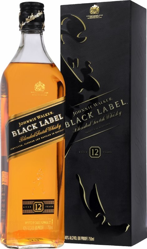 Johnnie Walker Black Label Blended Scotch Whisky 40% 750ml