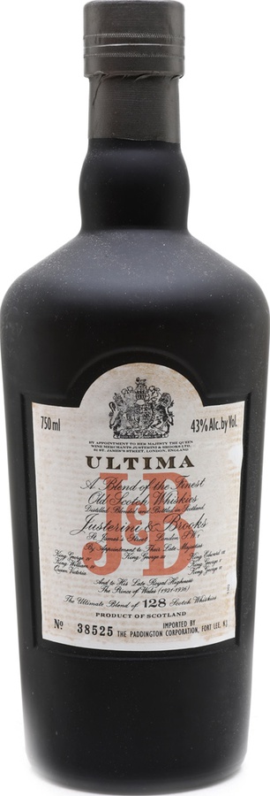 J&B Ultima The Ultimate Blend of 112 Malt and 16 Grain Scotch Whiskies 43% 750ml