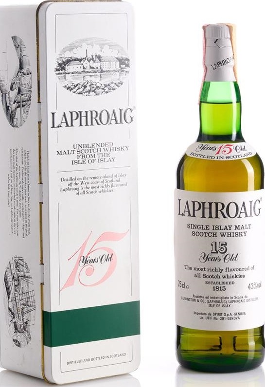 Laphroaig 15yo Single Islay Malt Scotch Whisky 43% 750ml