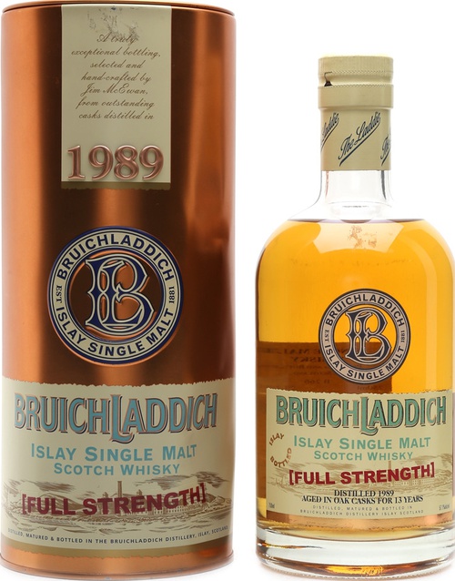 Bruichladdich 1989 Full Strength American Oak 57.1% 750ml
