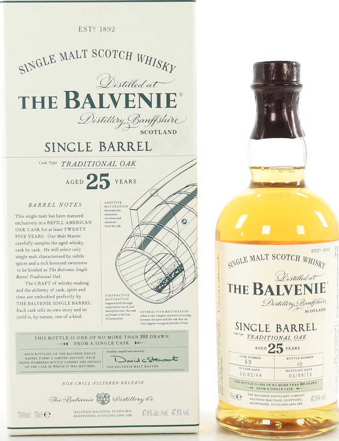 Balvenie 25yo Single Barrel Traditional Oak 47.8% 700ml