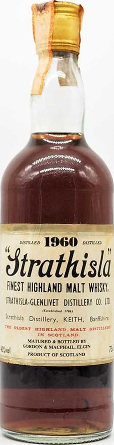Strathisla 1960 GM Licensed Bottling 40% 750ml