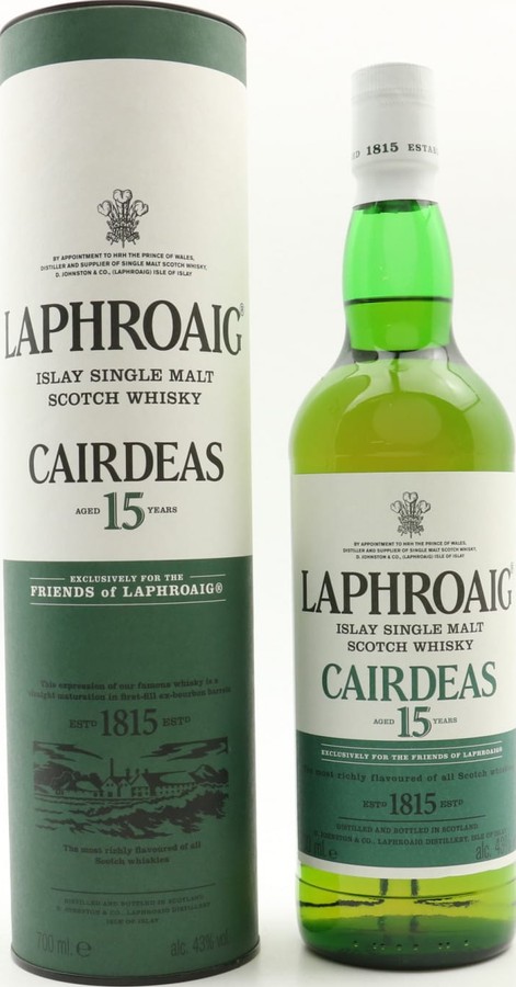 Laphroaig Cairdeas 15yo 1st Fill Ex-Bourbon Casks 43% 700ml