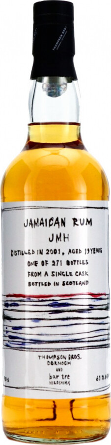 Thompson & Brothers 2001 Bar Tre Jamaican JMH 19yo 61% 700ml