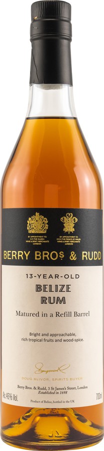 Berry Bros. & Rudd 2007 Belize Rum 13yo 46% 700ml