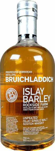 Bruichladdich 2007 Islay Barley Rockside Farm Bourbon Casks 50% 750ml