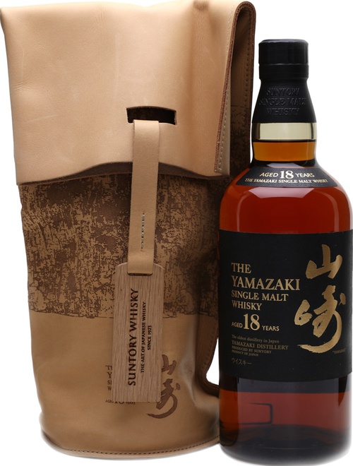 Yamazaki 18yo Bill Amberg Bag Single Malt Whisky Sherry Bourbon Mizunara Casks 43% 700ml