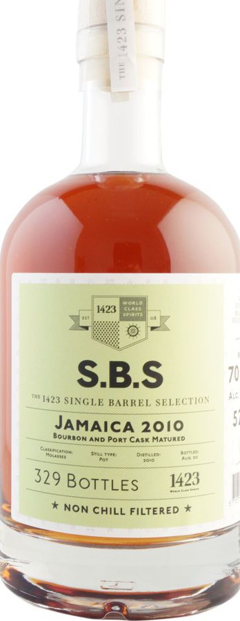 S.B.S 2010 Jamaica 10yo 52% 700ml