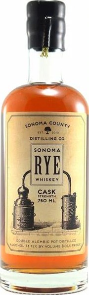 Sonoma County Rye New Charred American Oak Old Wood Finish 48% 750ml