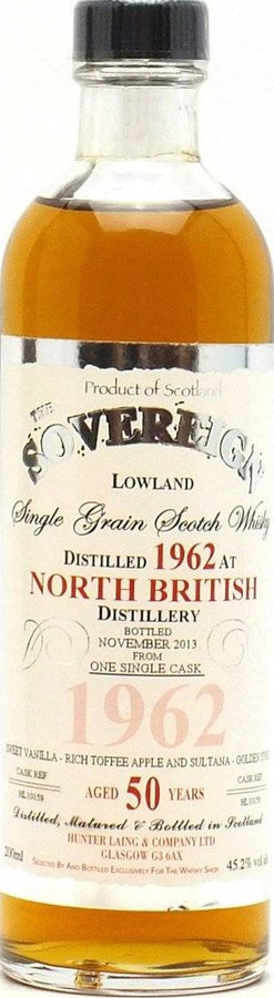 North British 1962 HL The Sovereign The Whisky Shop 45.2% 200ml
