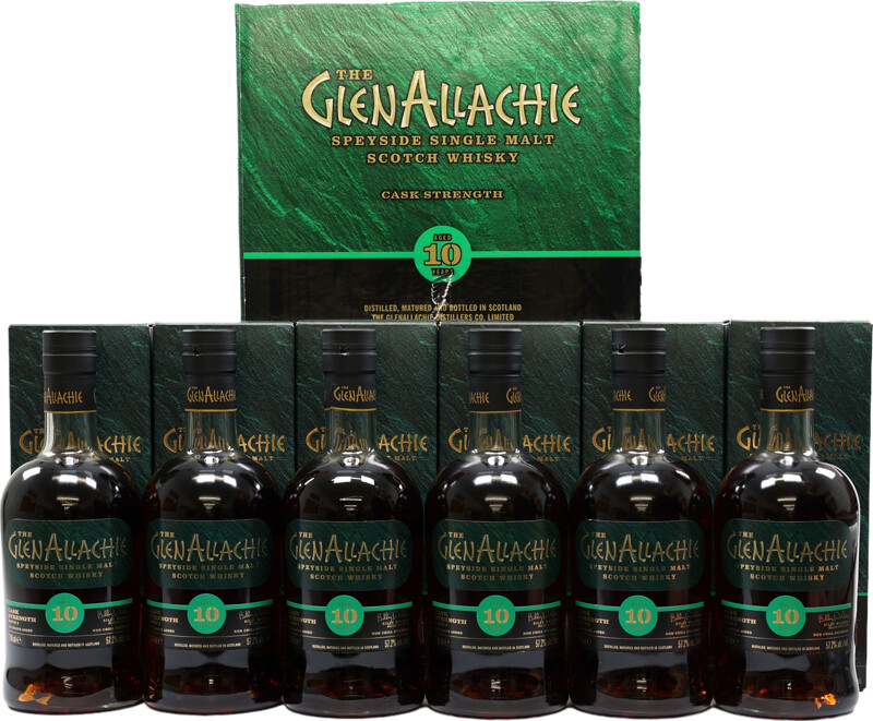 Glenallachie 10yo Cask Strength Batch 8 6 Bottles SET 57.2%