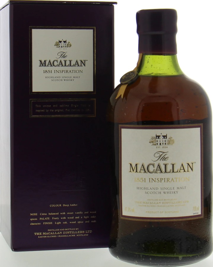 Macallan 1851 Inspiration New Label 41.3% 700ml