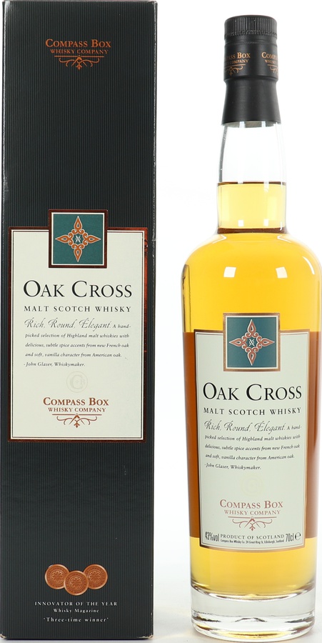 Oak Cross 3rd Edition CB Malt Scotch Whisky 43% 700ml
