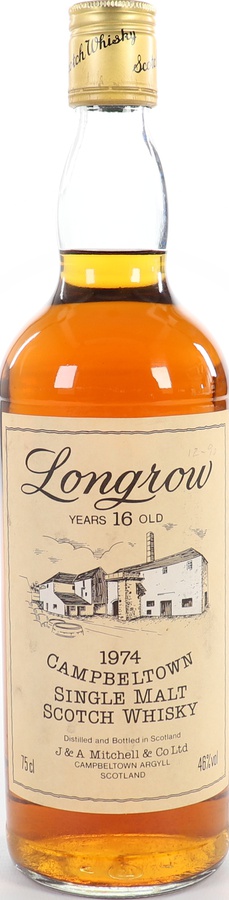 Longrow 1974 Screw cap distillery label 46% 750ml