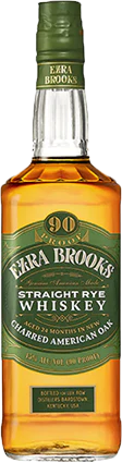 Ezra Brooks Straight Rye Whisky Green Label New American White Oak Barrels 45% 750ml