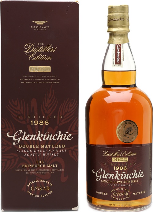 Glenkinchie 1986 The Distillers Edition Double Matured in Amontillado Cask-Wood 43% 1000ml
