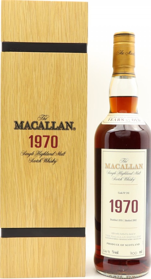 Macallan 1970 Fine & Rare Sherry Wood 241 54.9% 700ml