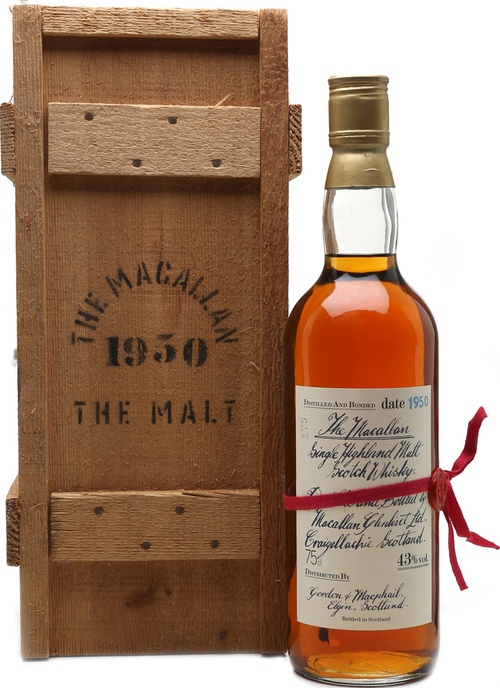 Macallan 1950 The Malt Rinaldi Import Handwritten Label 43% 750ml