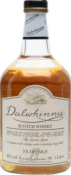 Dalwhinnie 15yo Single Highland Malt 43% 1000ml