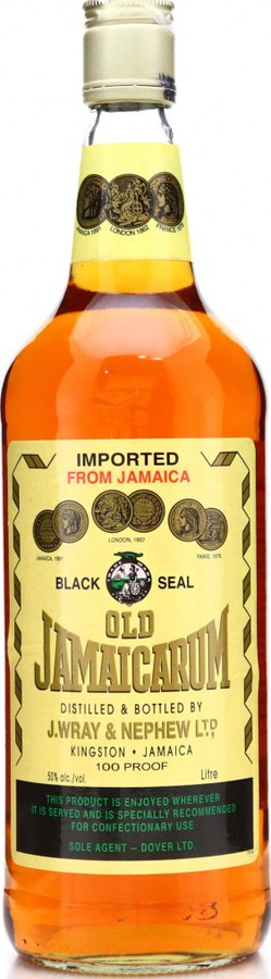 J. Wray and Nephew Black Seal Old Jamaica 50% 1000ml