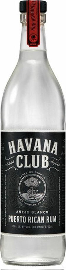 Havana Club Puerto Rican Rum Anejo White 40% 750ml
