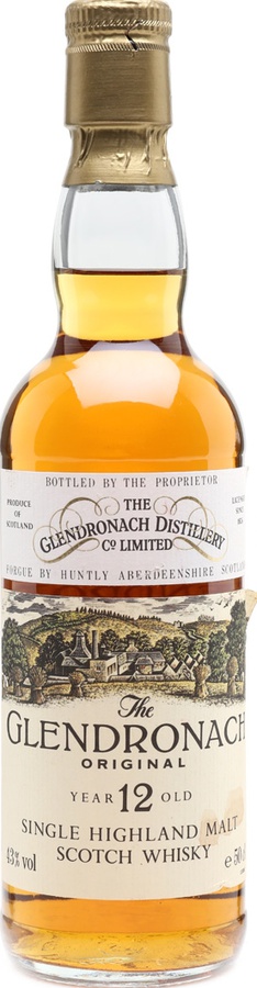 Glendronach 12yo Original Single Highland Malt Scotch Whisky 43% 500ml