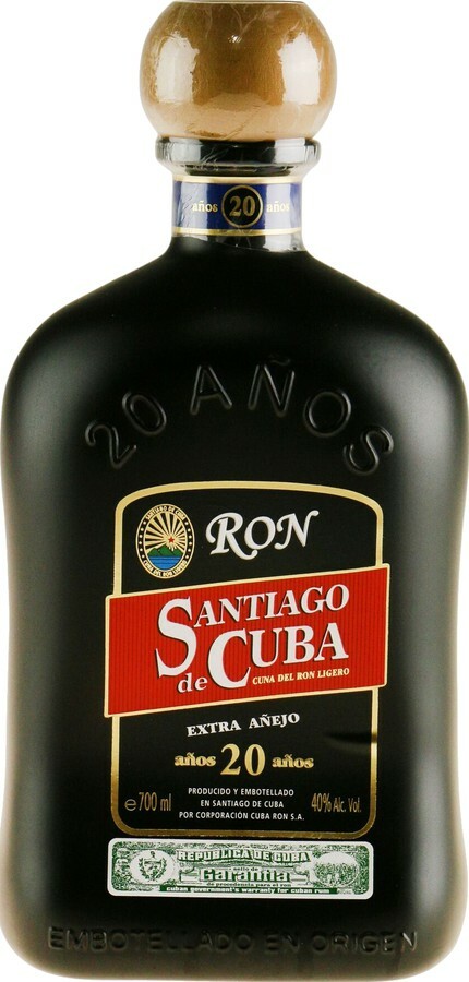 Santiago de Cuba Extra Anejo 20yo 40% 700ml