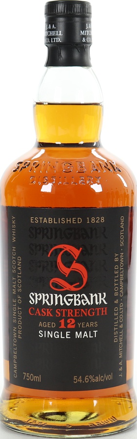 Springbank 12yo Cask Strength Fresh Sherry Hogsheads & Refill Sherry Butts 60% 750ml