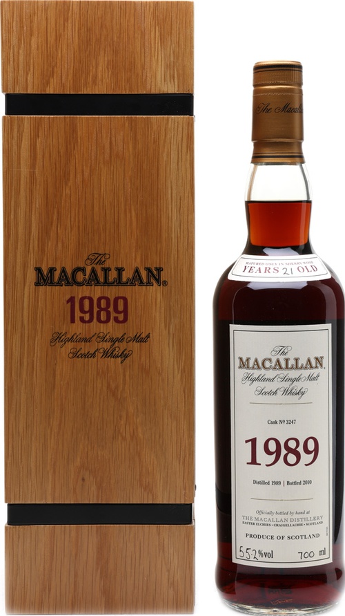 Macallan 1989 Fine & Rare Sherry Cask 3247 55.2% 700ml