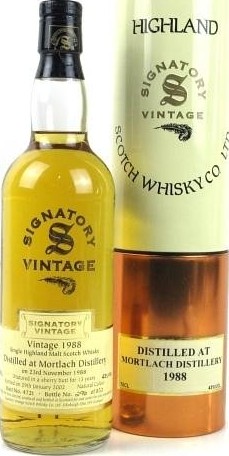 Mortlach 1988 SV Vintage Collection Sherry Butt 4721 43% 700ml