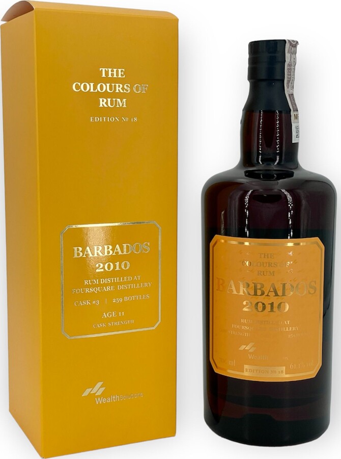 The Colours of Rum 2010 Batch No.3 Foursquare Barbados Edition no.18 11yo 61.1% 700ml