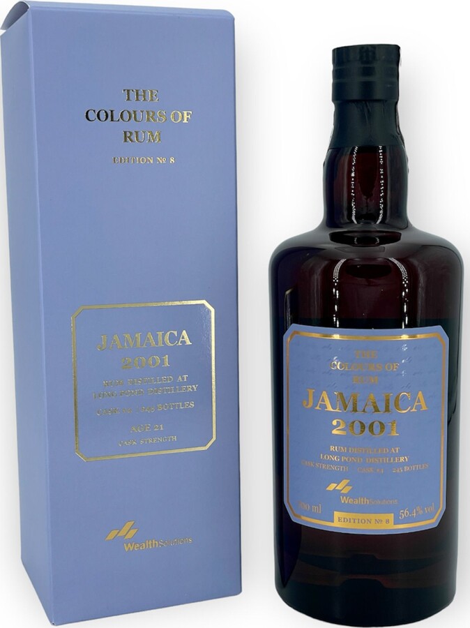 The Colours of Rum 2001 Batch No.3 Long Pond Jamaica Edition no.8 21yo 56.4% 700ml