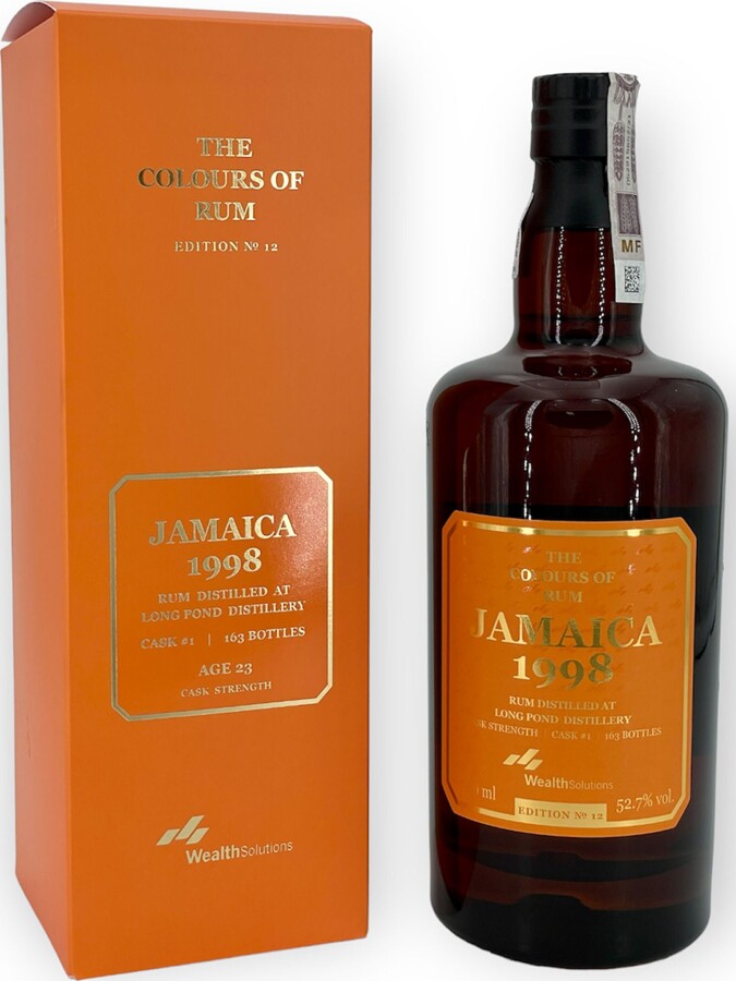 The Colours of Rum 1998 Batch No.3 Long Pond Jamaica Edition no.12 23yo 52.7% 700ml